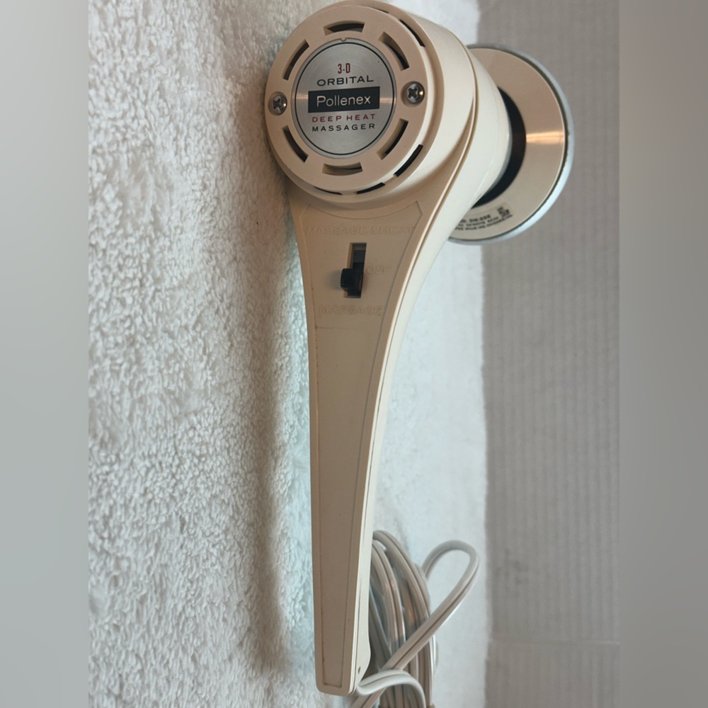 Deep Heat Massager By Pollenex 3-D Orbital Vintage OM-55E **Tested*Works**Clean*